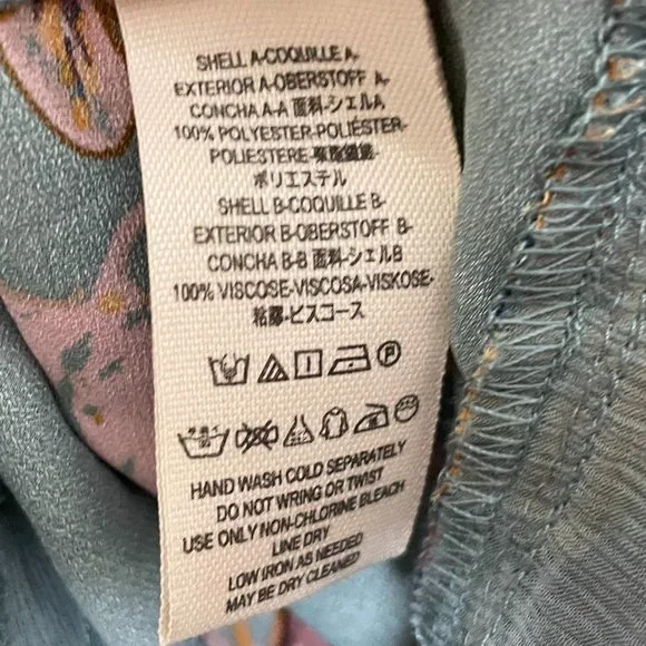 Free People So Fine Pebble Crepe Smocked Floral Tunic Top - Picture 10 of 10